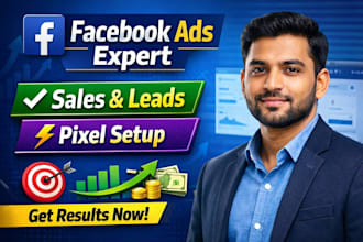 setup and manage facebook ads campaign with pixel tracking