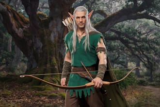 create fantasy character portrait art