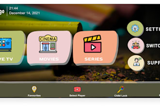 design a professional iptv app logo, rebrand tivimate, sparkle tv, ibo player
