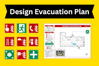 create a custom fire emergency evacuation plan, escape plan
