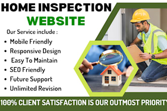 design home inspection website home repair landing page appliance repair website