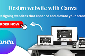 create stunning canva website design with custom template