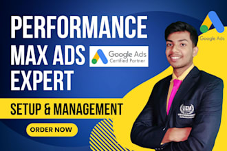 setup and manage profitable google ads adwords PPC campaigns, performance max