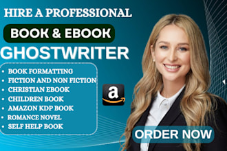 ghost book writer, ebook ghostwriter, kdp book writer, self help ebook, rewrite