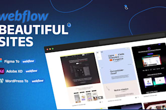design, redesign, fix or update your webflow website as a webflow expert