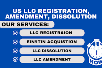 do US llc reinstatement, amendment , dissolution, itin, ein number