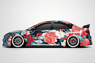 make a professional wrap for your car, bus, truck, etc