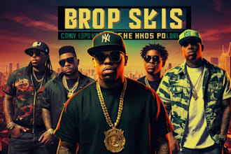 do custom album cover art for hip hop, rap, mixtape cover