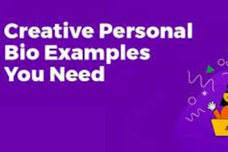 write professional bio for company or real estate bio