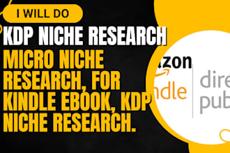 kdp niche research, micro niche research, for kindle ebook, kdp niche research