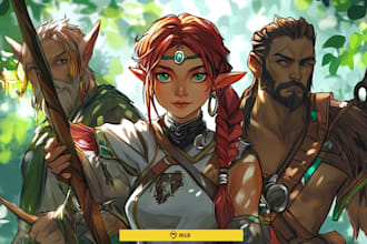 create a dnd party and d and d character for you