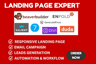 create high converting landing pages using beaver salient generatepress enfold