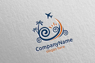 do travel hotel vacation agency logo for your company