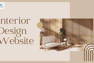 do professional interior designer website, home decor, portfolio website