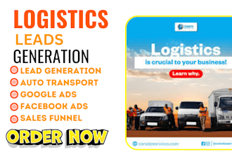 generate logistics moving company trucking shipping transportation website leads