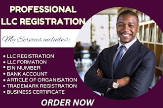 do US llc registration with ein number for US non resident and dissolve llc