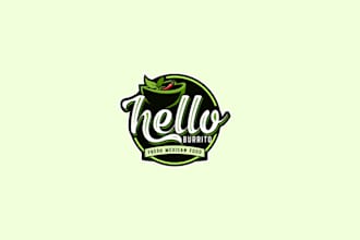 make super healthy eating street food logo