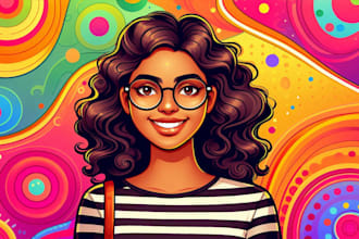 draw object illustration in cartoon vector style
