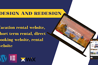 build wordpress vacation rental website, vacation rental for rental website