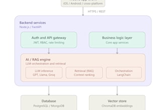 build backend and ai rag integration for your app