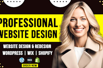design custom wordpress, wix, and full stack website or landing page