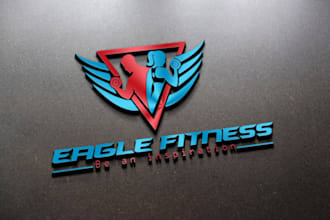 do awesome gym fitness logo design for sports yoga