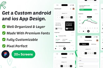 do mobile app ui ux, website ui ux and dashboard ui ux design using figma