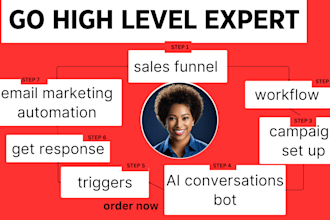design converting go high level  sales representative