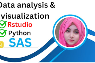 data analysis using  r programming, SAS and python