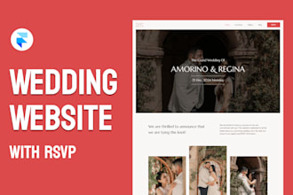 create your wedding website with rsvp in framer
