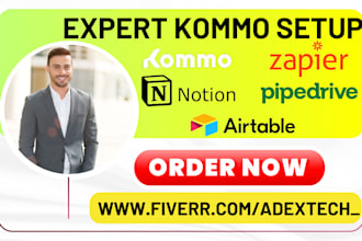 setup crm system kommo crm pipedrive notion zapier amocrm gohighlevel airtable