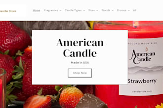 candle shopify store scented candle store candle website dropshipping store