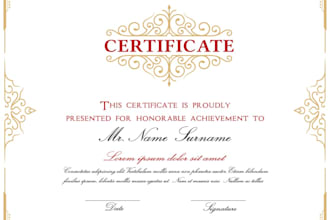 do certificate design, diploma certificate template