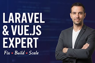 build or fix laravel and vue js web applications
