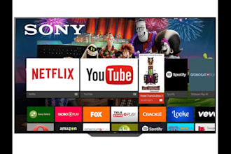 develop custom iptv apps for samsung, roku, hisense, sony, and vidaa TV