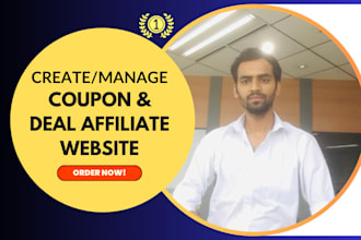 manage create wordpress coupon and deal affiliate website