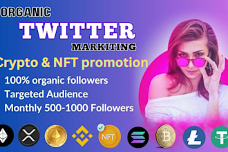 do organic twitter,x marketing for crypto nft promotion
