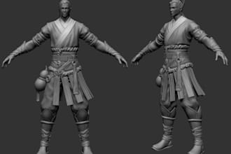 build 3d stl file character model,3d sculpture,zbrush,figurines, miniatures,toys