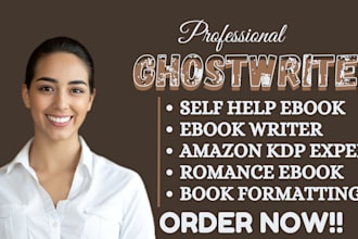 do ebook writer, KDP ebook ghostwriter, nonfiction ghost book writer