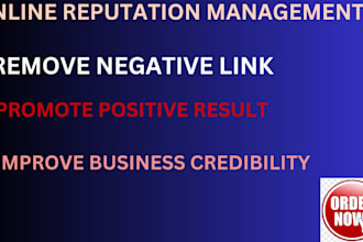 remove negative links, bad articles from mugshot google map, gmb, ORM management