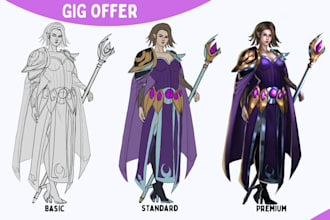 draw your custom ttrpg character art