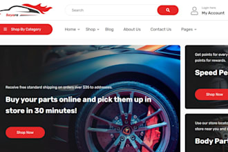 build automotive part ecommerce website auto parts website and auto parts store