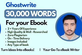 ghostwrite 30k words ebook, do non fiction ebook ghostwriting