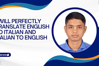 perfectly translate english to italian and italian to english
