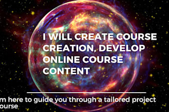 create course creation, develop online course content
