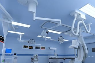 redesign medical operating room, surgery room, homestyler,3d hospital assets,cgi