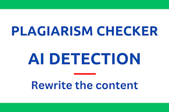 generate plagiarism and ai detction report for your document