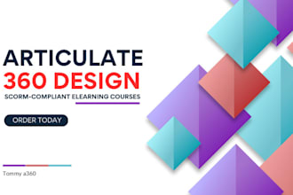 develop custom articulate 360 scom compliant elearning courses