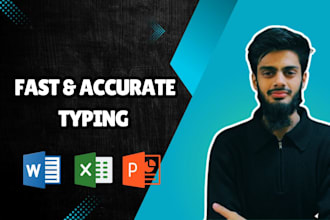 do fast typing job, retype scanned documents, ms word