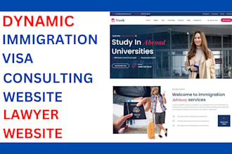 build immigration visa consulting website lawyer website law firm website